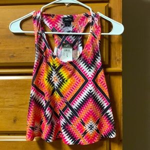 Aztec crop top tank